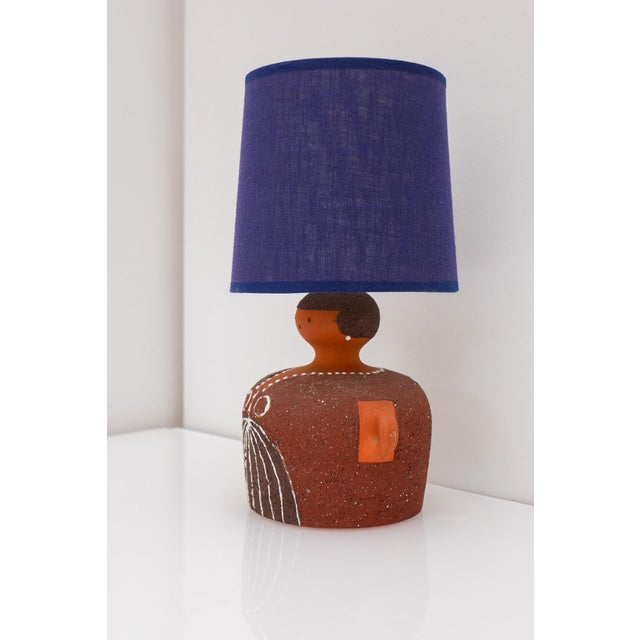 Scandinavian Pottery Table Lamp by Thomas Hellström for Nittsjö, 1970s For Sale - Image 9 of 13