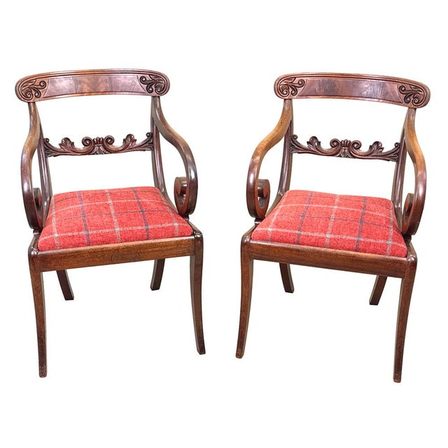 Large Regency Mahogany Carver Armchairs, 1820, Set of 2 For Sale - Image 13 of 16