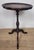 Wood Vintage Wine Tripod Table Piecrust Scalloped Edge English 1950 Postage Available For Sale - Image 7 of 18