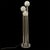 Silver Space Age Floor Lamp in Chromed Metal and Glass Spheres, 1970s For Sale - Image 8 of 8