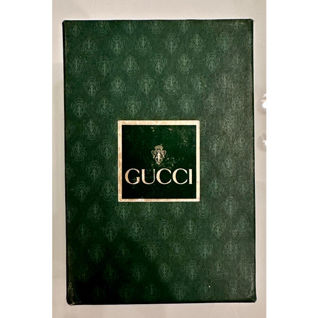 Modern Vintage Gucci Silver Plate Wine Stopper in Original Box For Sale - Image 3 of 12