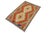 Abstract Rustic Turkish Kilim Gray Beige Hand-Woven Wool Rug For Sale - Image 3 of 9