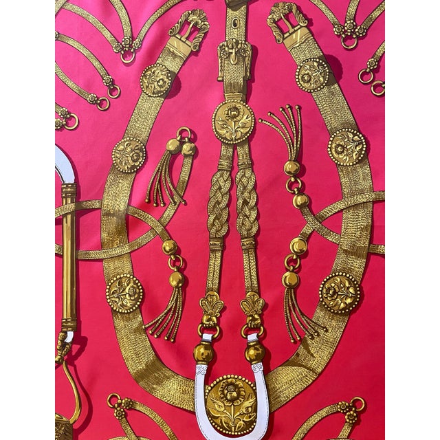 Hermès HERMÈS GAUCHO Silk Scarf designed by Latham Caty 2000 For Sale - Image 4 of 11