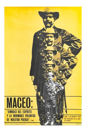 1976 Political Poster, Symbol of the Spirit and the Indomitable Will of Our People, Antonio Macceo