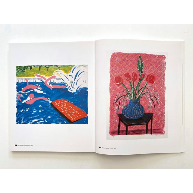 Mid-Century Modern David Hockney " Etchings and Lithographs " Vintage 1988 First Edition Lithograph Print Pop Art Book For Sale - Image 3 of 12