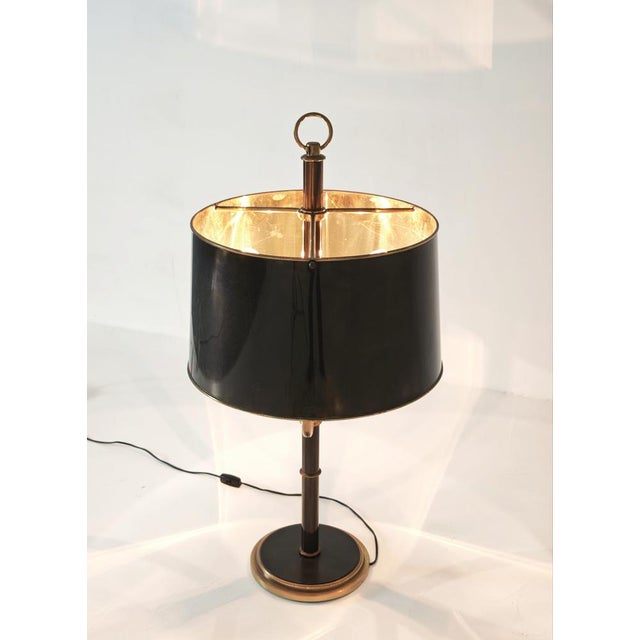 Mid-Century Modern Brass Table Lamp with Burnished Shade, 1960s For Sale - Image 10 of 18