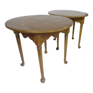 Vintage Queen Anne Style Tables - a Pair