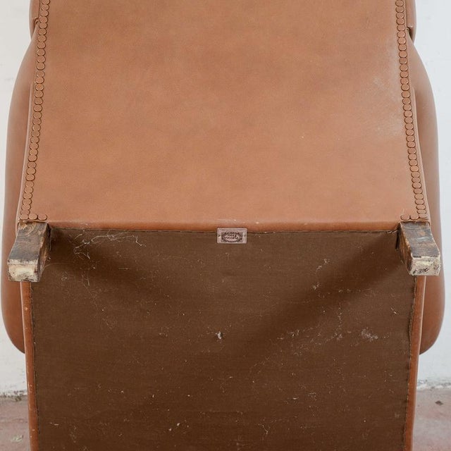 Wood Armchair in Wood and Leather from Poltrona Frau For Sale - Image 7 of 18