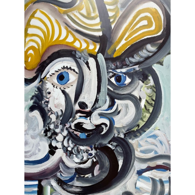 Pablo Picasso (1881-1973), Tête D'homme, 1972, Copyright Privatsammlung/Vg Bild-Kunst, Bonn 2005, Printed in Germany For Sale - Image 9 of 9