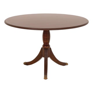 George III Style Mahogany Pedestal Dining Table For Sale