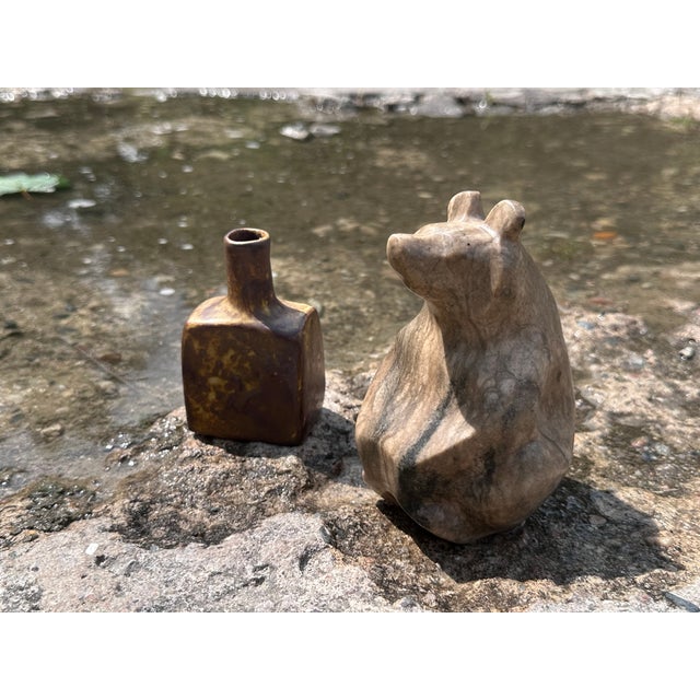 Handcrafted Bear Figurine in Soapstone, Germany, 1970s For Sale - Image 12 of 15