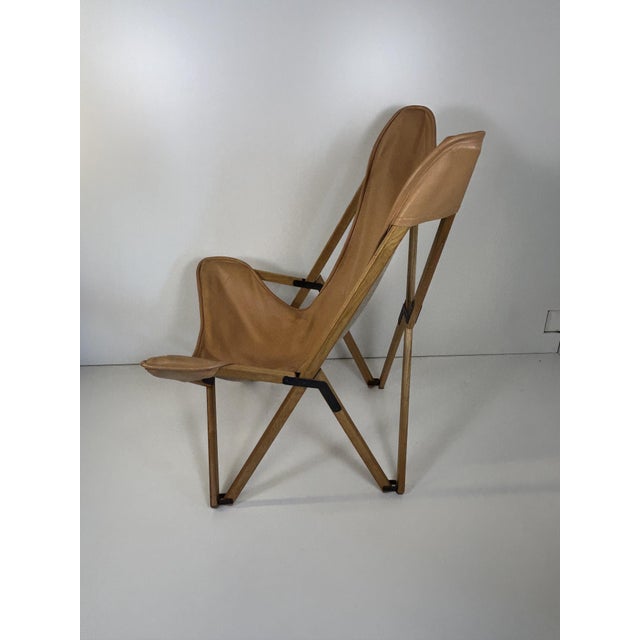 Leather Tripolina by Fratelli Citterio, 1970s, in Flawless conditions. Designed 1970 to 1979 This piece has an attribution...