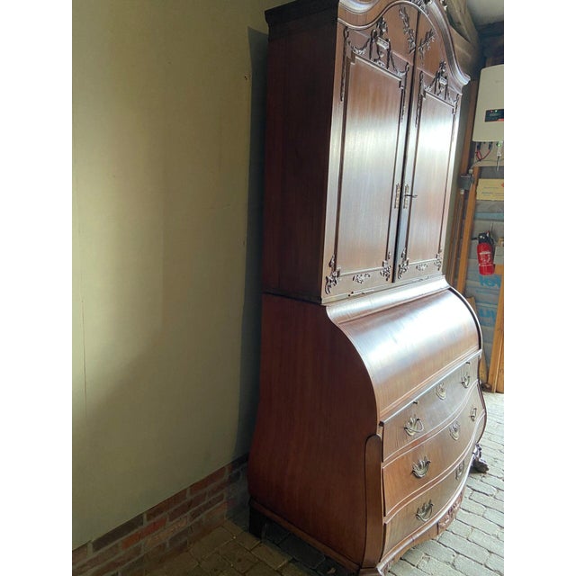 Antique Mahogany Empire Top Desk For Sale - Image 11 of 12