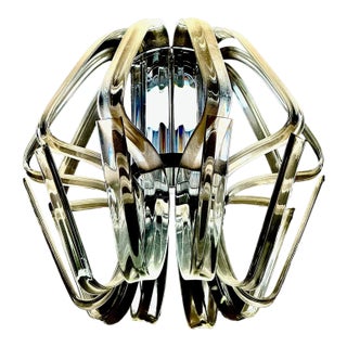 Kika Bohemia Modern Crystal Loop Chandelier - Justice Design Group 18.5"h X 17"w For Sale