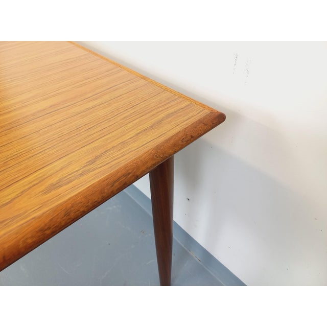 Wood Vintage Scandinavian Style Rectangular Dining Table in Teak and Melamine, 1960s For Sale - Image 7 of 18