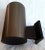 German Cylindrical Brown Anodized and Satin Aluminum Wall Lamp from Hoffmeister, 1980s For Sale - Image 3 of 6