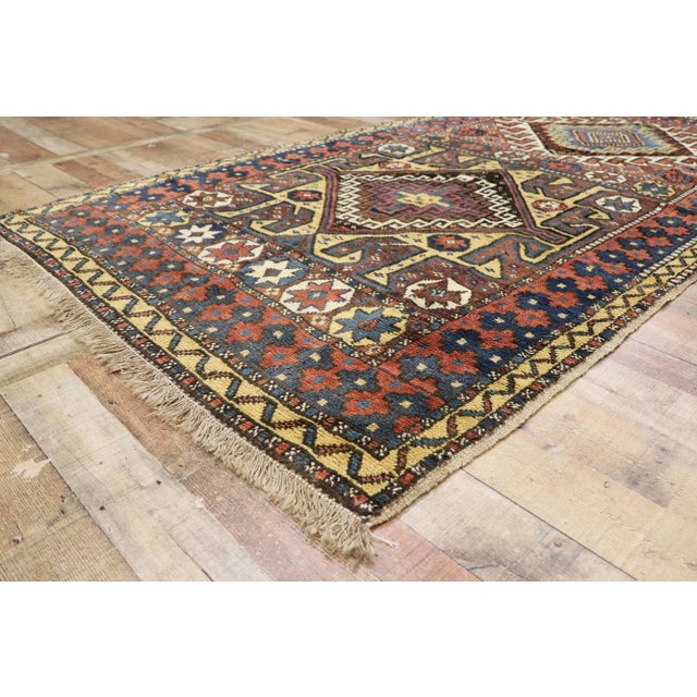 Antique Azerbaijan Rug - 05'00 X 09'03 For Sale In Dallas - Image 6 of 9