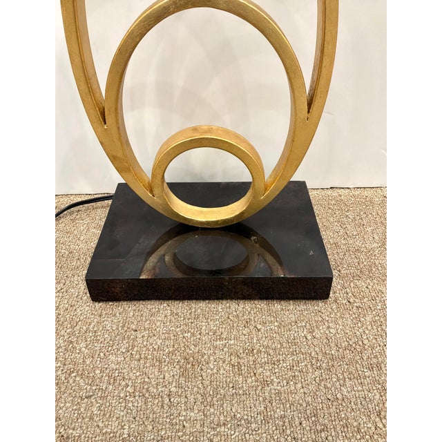 Currey & Company Currey & Co Firelight Lamp Gold Leaf. For Sale - Image 4 of 4