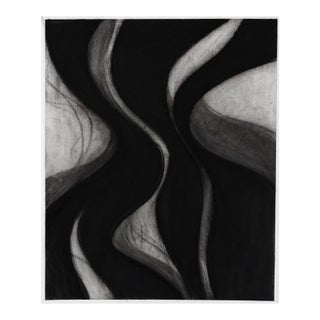 Contemporary Abstract Charcoal on Paper Drawing “Dovetail Small 4" by Margaret Neill For Sale