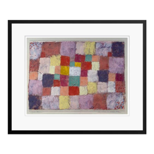 Paul Klee 'A Sound of Northern Flora' Archival Pigment Print Framed in Black Reproduction