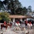 Pebble Beach Hunt 1976 Riders gather in the courtyard of Richard Collins’ House for the stirrup cup libation, before the...