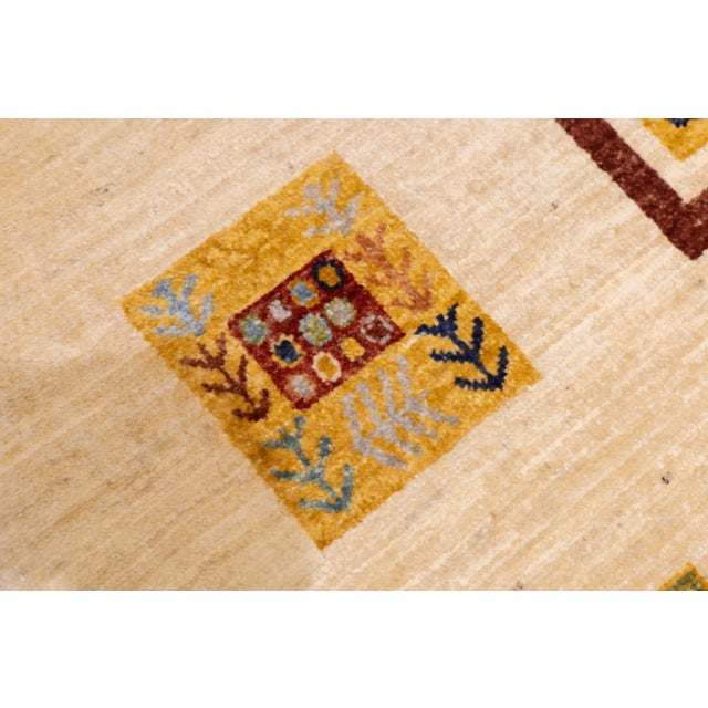 Contemporary Gabbeh Rug 3'11'' X 6'2'' For Sale - Image 9 of 10