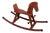 Vintage Wooden Rocking Horse, 1963 For Sale