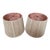 Vintage Nubby String Lamp Shades - a Pair For Sale