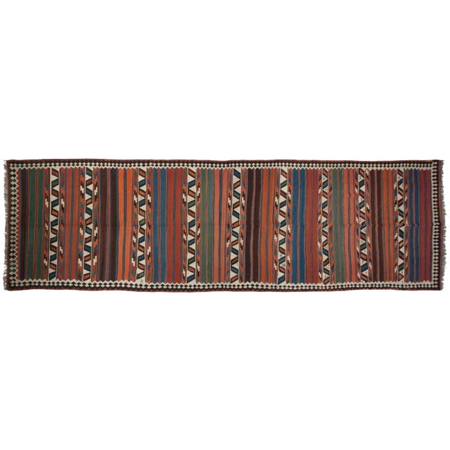Antique Persian Kilim Rug - 6' X 20' For Sale