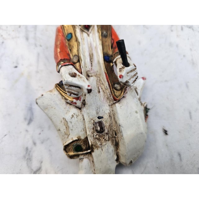 Carved Figure in Beech, 1890s For Sale - Image 4 of 8