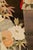 Japanese Two Panel Screen: Kimono on Rack Kimono fabric applied to silver ground and painted kimono rack. Robe decorated...