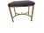 Vintage Italian Regency Brass Labarge Ottoman Footstool Vanity Bench Harden For Sale - Image 11 of 13