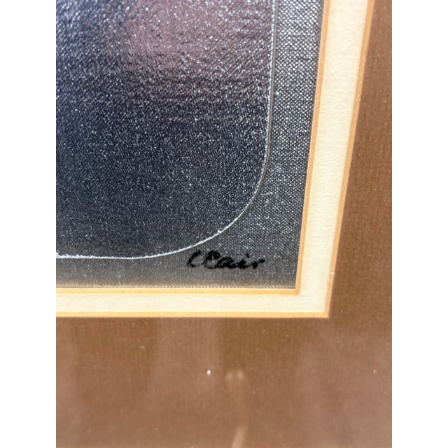 Signed Mid-Century Modern Metal Wall Sculpture Abstract Dancers, Copper & Black, C. 1960s For Sale - Image 4 of 6