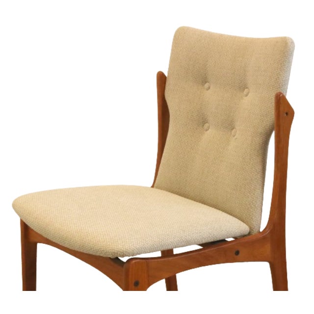 Vintage Chairs in Fabric and Rattan, Set of 4 For Sale - Image 5 of 16