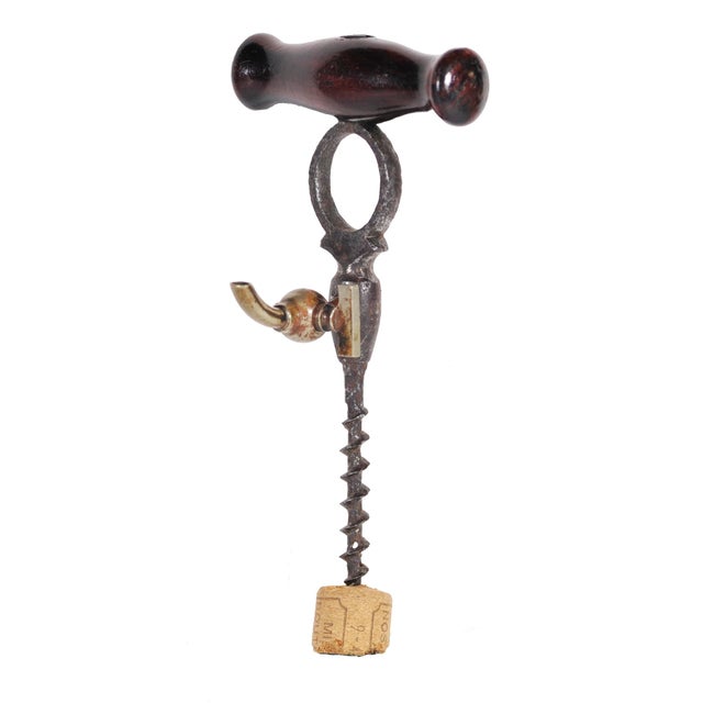 Vintage Nickle Champagne Tap Corkscrew For Sale In Atlanta - Image 6 of 6