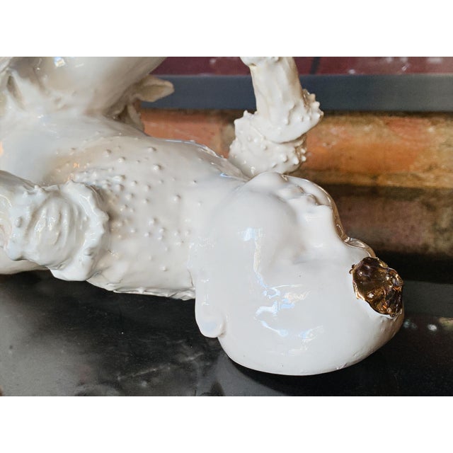 White "Lobster Boy #4," Porcelain Sculpture by Robert Hechler For Sale - Image 8 of 14