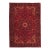 1960s Vintage Persian Handmade Wool Cotton Red Area Rug For Sale