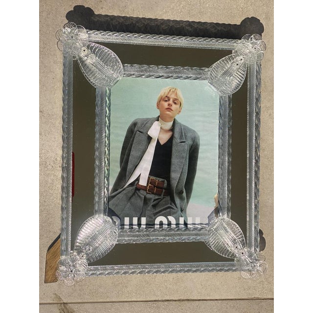 Transparent Photo Frame Mirror in Murano Glass by Simoeng For Sale - Image 13 of 18