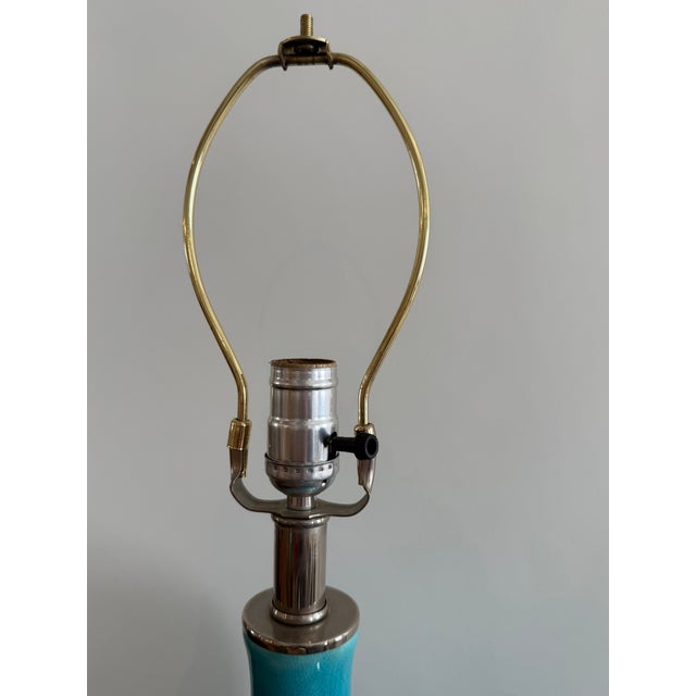 Contemporary Coastal Ceramic Table Lamp For Sale - Image 3 of 5