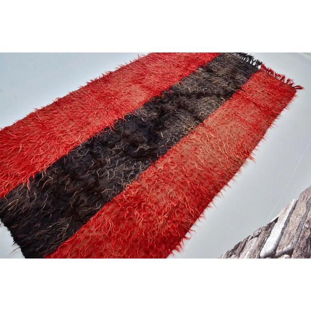 Vintage Anatolian Angora Wool Carpet For Sale - Image 10 of 10