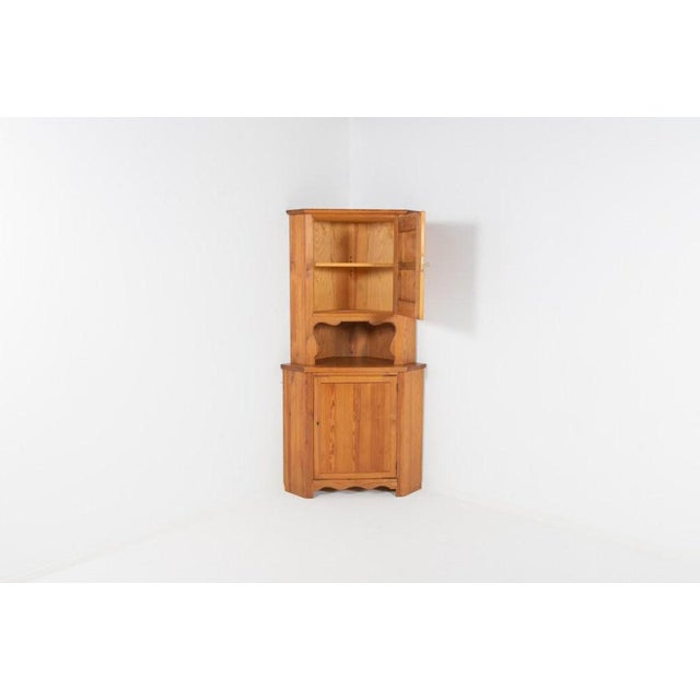 Pine Lovö Corner Cabinet by Hjorth for Nordiska For Sale - Image 3 of 14
