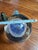 Trio of Blue Glass Vintage Paperweights For Sale - Image 4 of 10