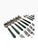 Baroque Vintage Jean Couzon "Galaxy-Green" Flatware Set - 29 Pieces For Sale - Image 3 of 9