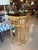 Vintage Brighton Style Rattan Woven Cane Tortoise Demi Lune Console Table For Sale - Image 10 of 12