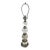 Vintage Mid Century Modern Lamp, Single Silver Finish For Sale