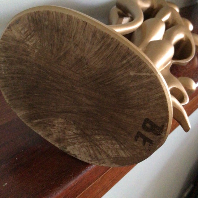 Gold Abstract Sculpture of Family Embracing by Jart, MX For Sale - Image 11 of 13