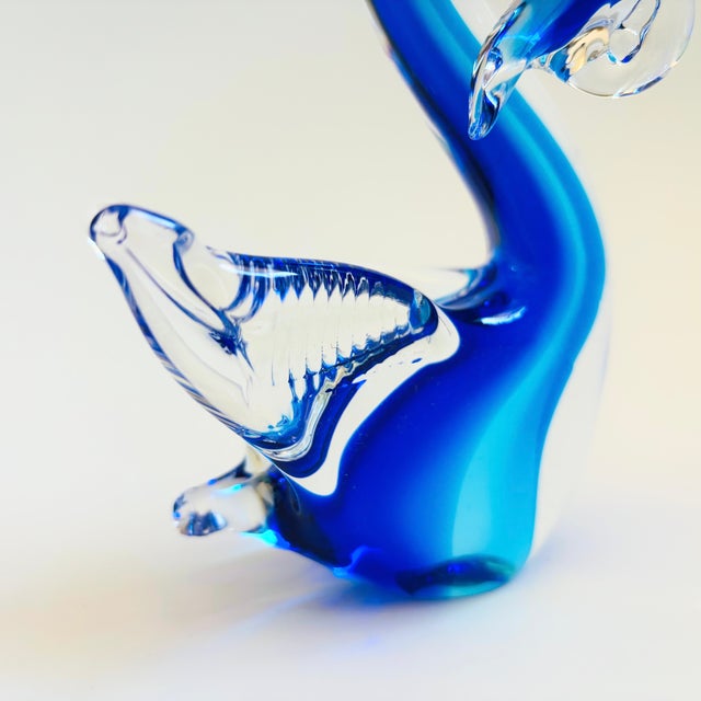Glass Rubelli Va Murano Art Glass Swan For Sale - Image 7 of 9