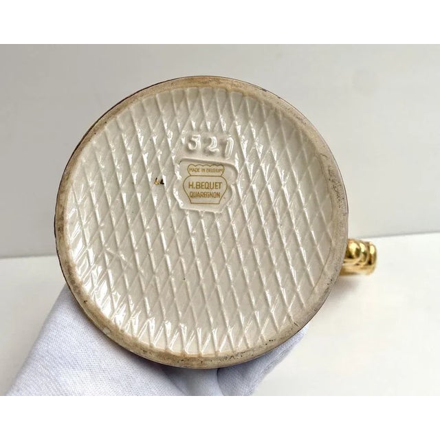 Vintage German Ceramic Vase by Hubert Bequet, 1960s For Sale - Image 9 of 10