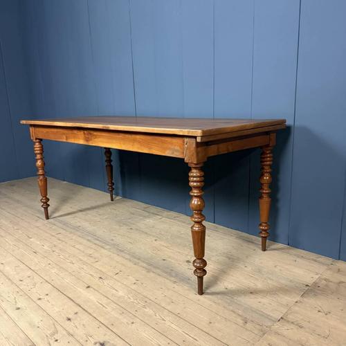Brown French Dining Table in Cherry Wood For Sale - Image 8 of 18