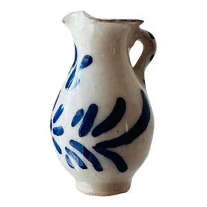 Miniature Antique Floral Pitcher Lamp Finial